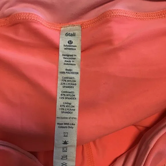 LULULEMON Pace Setter Running Skirt Size 6 Tall - Picture 9 of 12